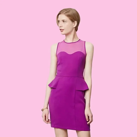 Greylin Melina Peplum Dress in Orchid - Picture 2 of 15